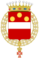 Lo stemma di Heinrich von Hess, cavaliere dell'Ordine supremo del Cristo