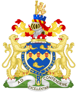 Coat of Arms of John, Baron Sainsbury of Preston Candover.svg