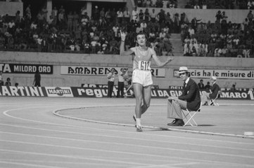 Bronzemedaillengewinner Pietro Mennea (hier bei den Europameisterschaften 1974)