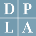 "DPLA square logo" by the Digital Public Library of America, in the public domain (PD-textlogo, trademarked)