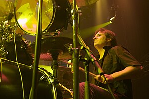 Dave Lombardo playing with Slayer in 2009