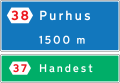 I13: Exit from motorway in 1500m[fn 32]