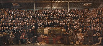 The Disruption Assembly, painted by David Octavius Hill Disruption forming Free Kirk.jpg