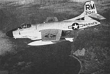 EF-10B (BuNo 127041) of VMCJ-1 over Vietnam in 1966. This aircraft was downed by an SA-2 missile from the North Vietnamese 61st Battalion, 236th Missile Regiment over Nghe An province on 18 March 1966 (coordinates 191958N 1050959E). The crew, 1stLt Brent Davis and 1stLt Everett McPherson, were killed. Douglas EF-10B Skyknight of VMCJ-1 in flight over Southeast Asia, circa in 1965.jpg