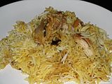 Pollo awadhi Dum Biryani.