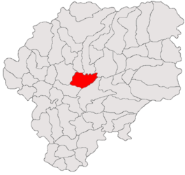 Location in Bistrița-Năsăud County