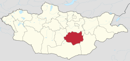 Provincia del Dundgov’ – Localizzazione