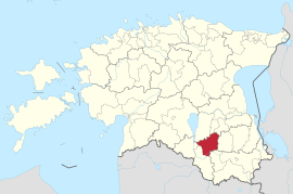 Obec Otepää na mapě Estonska