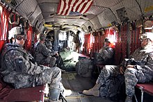 U.S. Army soldiers ride inside a Chinook, November 2008. Flickr - The U.S. Army - www.Army.mil (193).jpg