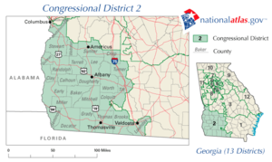 Georgia's 2nd District Map, 2002-2005.png