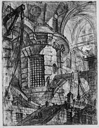 Джованни Баттиста Пиранези - Le Carceri d'Invenzione - Первое издание - 1750-03 - Круглая башня.jpg
