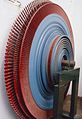 Radial impeller of the Ljungström turbine (1910-1957) in Museo Nazionale Scienza e Tecnologia Leonardo da Vinci, Milan, Italy.