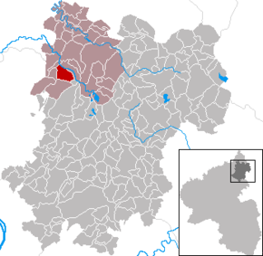 Poziția Höchstenbach pe harta districtului Westerwaldkreis