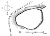 Lageplan der Hünenburg, 1896