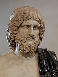 Buste d'Hadès, copie romaine d'après un original grec du Ve siècle avant notre ère, palais Altemps.