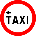 Taxi stand (left)