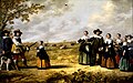 Cuyp, Retrato de familia en un paisaje [holandés], óleo, 1641