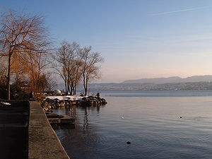 Lake at Tiefenbrunnen, Zurich