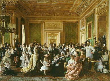 Laurits Tuxen, Dronning Victoria og hendes slægt, 1887