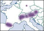 Lehmannia rupicola – Verbreitung