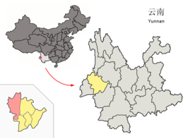 Kaart van Tengchong