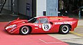 La Lola T70 Mk III B ad una manifestazione storica.