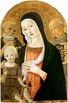 Бенвенуто ди Джовани. „Мадона с младенеца и светии“. 1480-85гг. Вашингтон, Национална галерия.