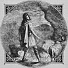 Woodcut of Magnes the shepherd, from Ross Murray's Warne's Model Housekeeper (1882)