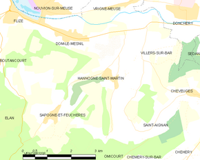 Poziția localității Hannogne-Saint-Martin