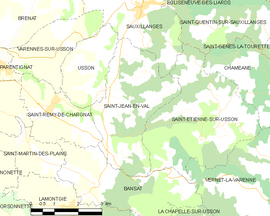 Mapa obce Saint-Jean-en-Val