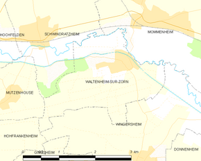 Poziția localității Waltenheim-sur-Zorn