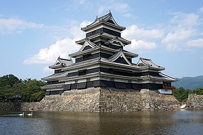 Istana Matsumoto, Prefektur Nagano, Jepang.