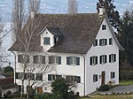 Landhaus Horn mit Brunnen und Nebenbauten