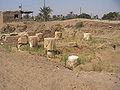 Temple d'Hathor à Memphis - vue sur la cour péristyle