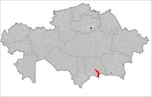 Меркенский район на карте