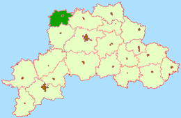 Distretto di Kruhlae – Localizzazione