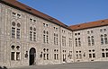 Sgraffito-Scheinarchitektur im Kaiserhof der Münchner Residenz