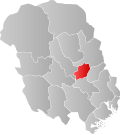 Kart over Bø Tidligere norsk kommune