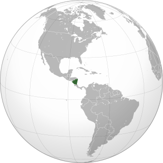 ニカラグアの位置