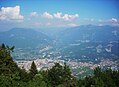 Panorama de Rovereto, visto de Malga Somator