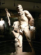Standbeeld van Marsyas in het Museum van Antalya