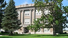 Perkins County, Nebraska courthouse from NE 4.JPG