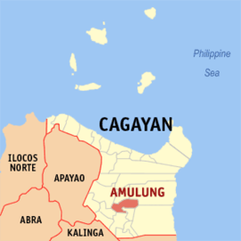 Amulung na Cagayan Coordenadas : 17°50'19.16"N, 121°43'24.54"E