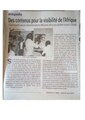 Press article in Cameroon