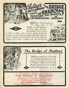 Description de l'image Release flier for THE BRIDGE OF SHADOWS, 1913 (Page 1).jpg.