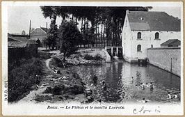 De Piéton in Piéton en de vroegere Lacroixmolen (begin 20e eeuw)