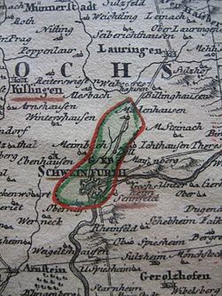 Территория Швайнфурта в 18 веке