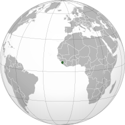 Location of Sierra Leone (dark green)