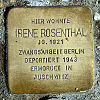 Stolperstein Eppenhainer Strasse 6 Rosenthal Irene