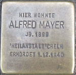 Stolperstein für Alfred Mayer (Ludwigstraße 10)